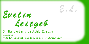 evelin leitgeb business card